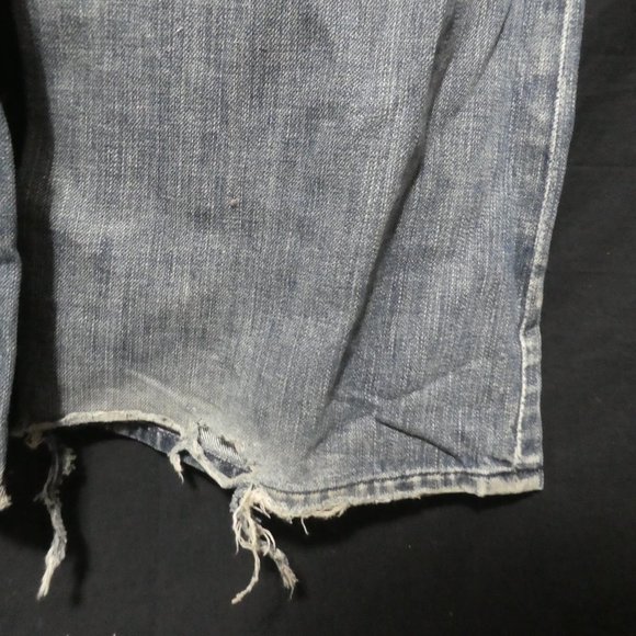 7 FOR ALL MANKIND | Bootcut | size 36 | Distressed Faded Blue Denim - Picture 16 of 16